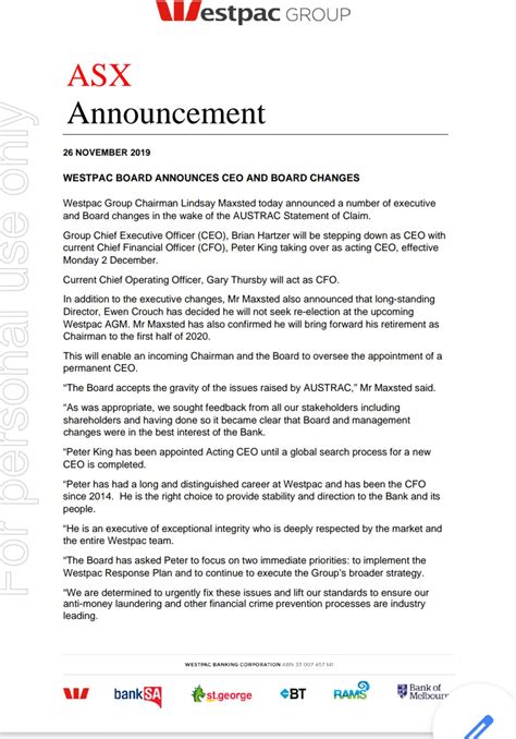Westpac scandal: a 12.